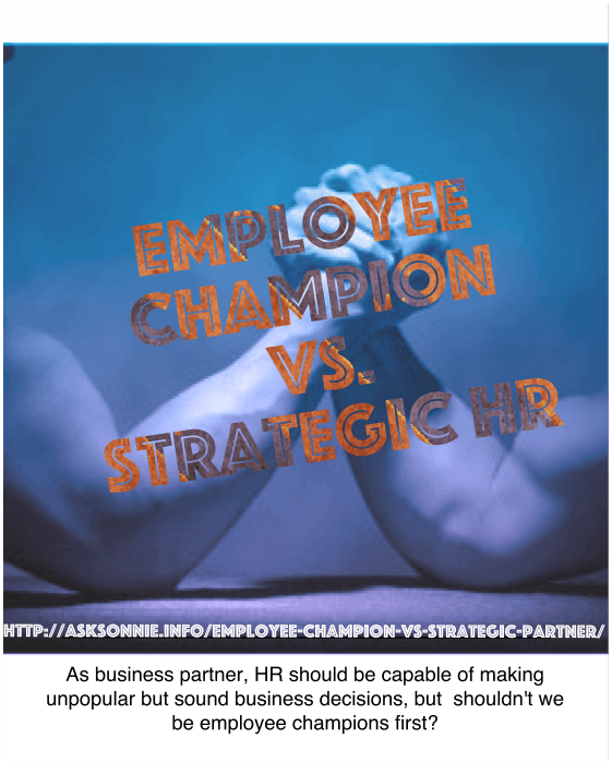 Employee Champion vs. Sytategic HR