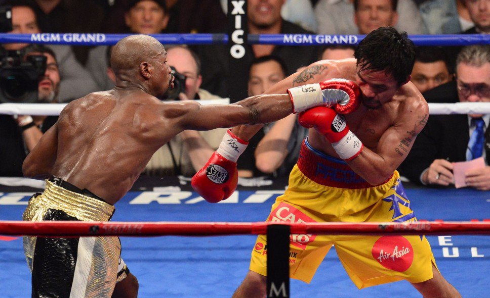 knock out punch by mayweather