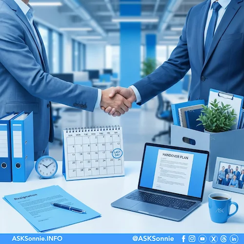 Resignation is an employee right illustrated with a professional workplace scene showing proper resignation process and due-process steps in the Philippines.