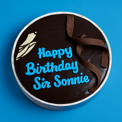 “Circular blue graphic with the text ‘Happy Birthday Sir Sonnie’ and small celebratory icons.”