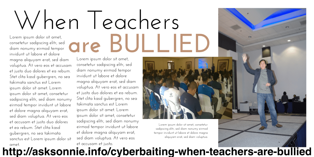 when teachers are bullied