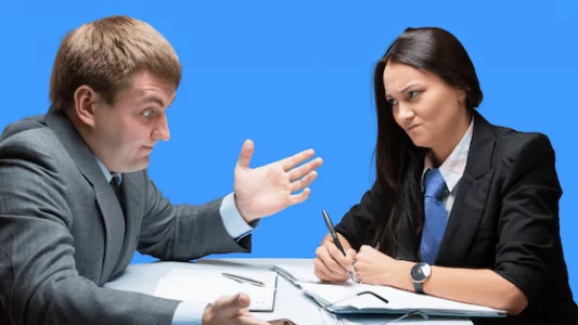 Regularization Without Contract HR officer discussing a lapsed probationary period and regularization process with an employee