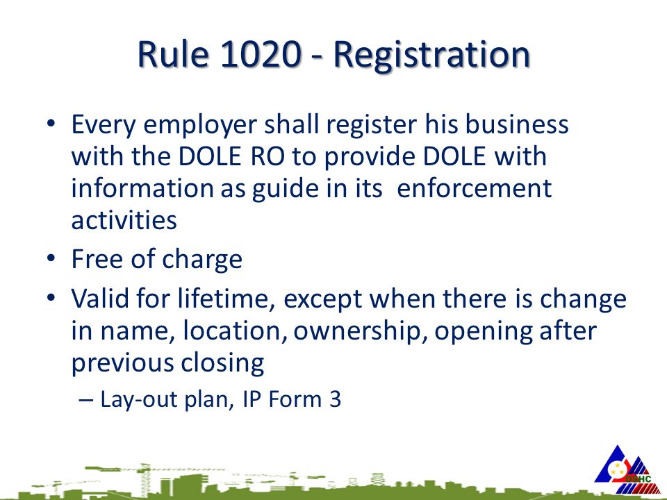 DOLE Rule 1020 How To Register Your Company   DOLE Rule 1020 