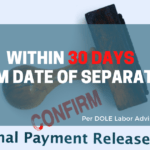 ceartive expression of final pay