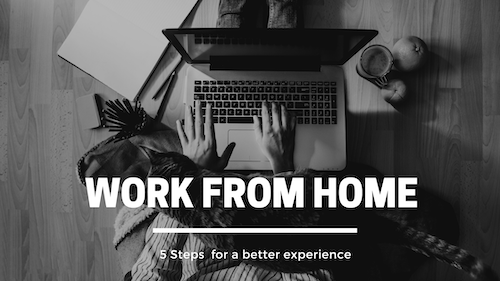 illustration of working from home