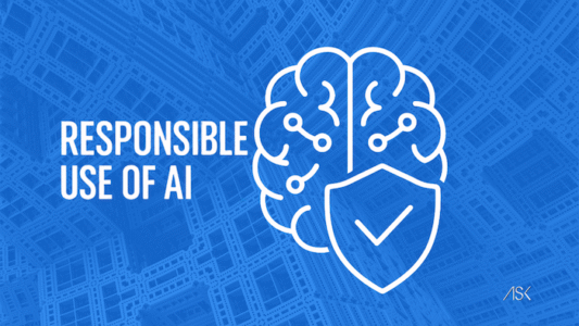 Image illustrating principles and guidelines for responsible use of AI in business and organizations